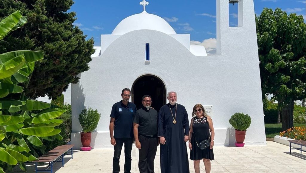 Archbishop Elpidophoros Visits Campgrounds of Ionian Village
