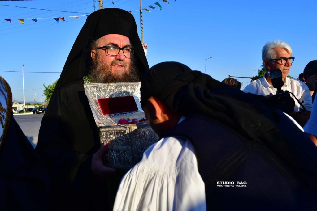 Honorable Head of St. Kyriaki conveyed for veneration to dedicated Church in Argolida prefecture