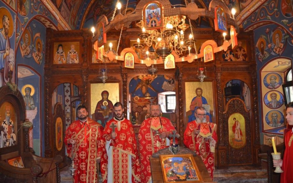 Служба у Доњем манастиру на празник светог Сампсона Странопримца