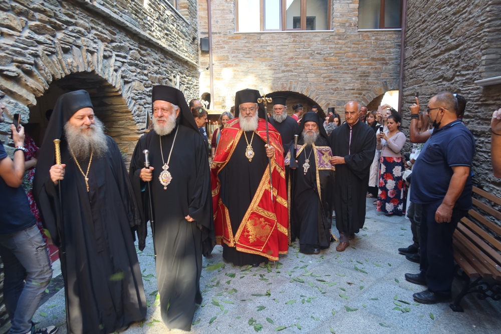 Feast day of Saint Marina in Andros, Greece