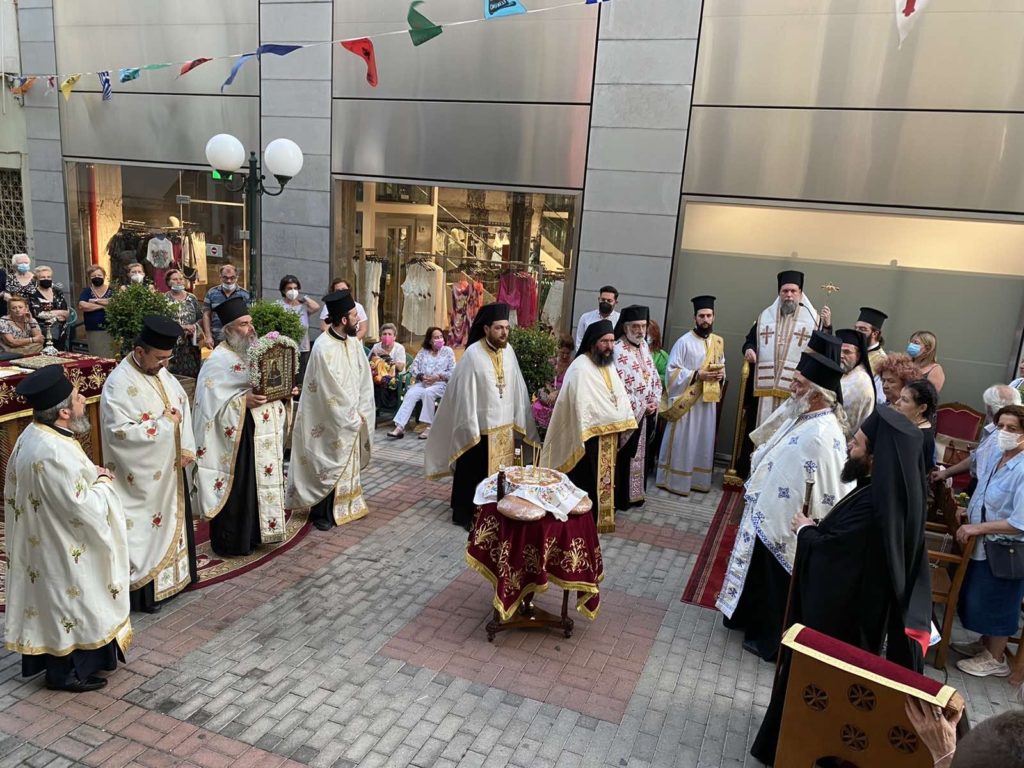 Αρχιερατικός Εσπερινός Αγίας Παρασκευής και Λιτανεία στη Ν. Ιωνία