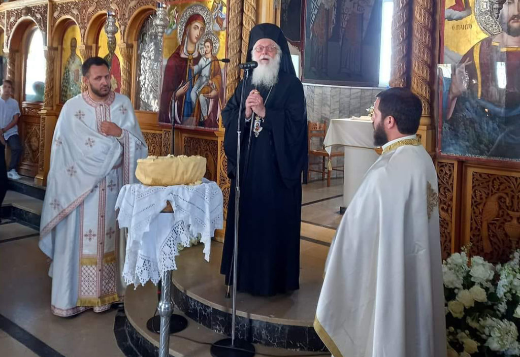 Ο Αρχιεπίσκοπος Αλβανίας στην Αργολίδα