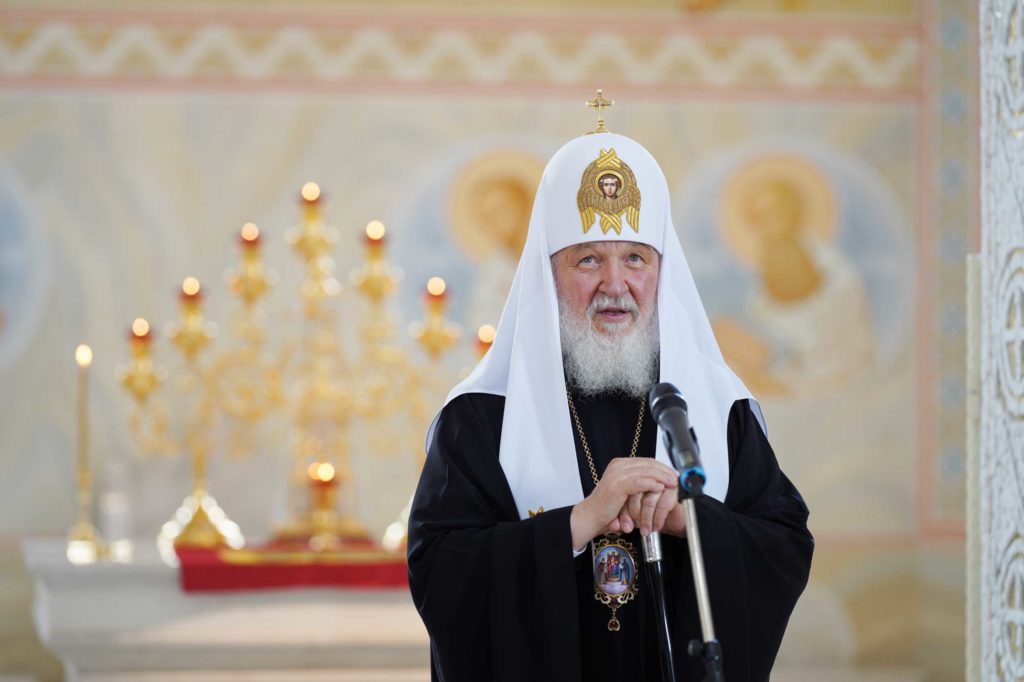 Святейший Патриарх Кирилл посетил храм праведных Богоотец Иоакима и Анны в поселке Большое Исаково Калининградской области