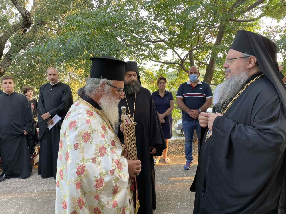 Ο Μητροπολίτης Λαρίσης στην πανηγυρίζουσα Ι.Μονή Αγίου Παντελεήμονος Αγιάς