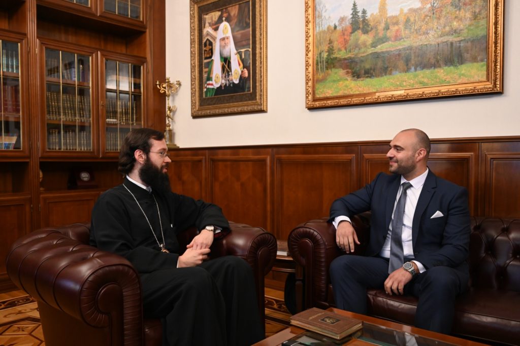 Митрополит Волоколамский Антоний встретился с консулом Ливана в Москве