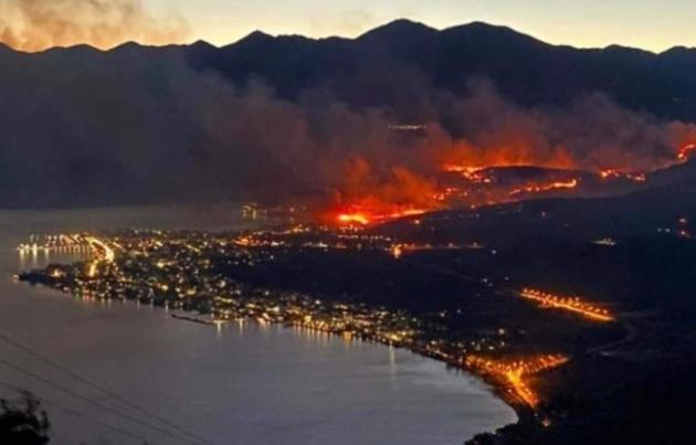 ПОЖАР УГРОЖАЕТ ИЛЬИНСКОМУ МОНАСТЫРЮ В ЦЕНТРАЛЬНОЙ ГРЕЦИИ