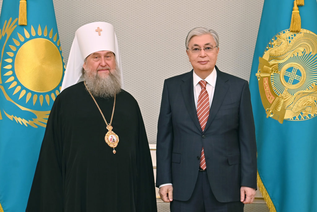 Συνάντηση Μητροπολίτη Αστανάς με τον Πρόεδρο του Καζακστάν