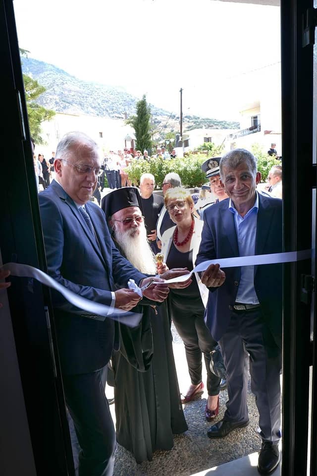 Ο Μητροπολίτης Λάμπης στην τελετή εγκαινίων του Α.Τ. Αμαρίου