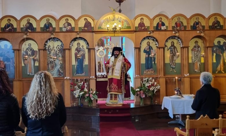 His Grace Bishop Bartholomew of Charioupolis served at St John Jervis Bay