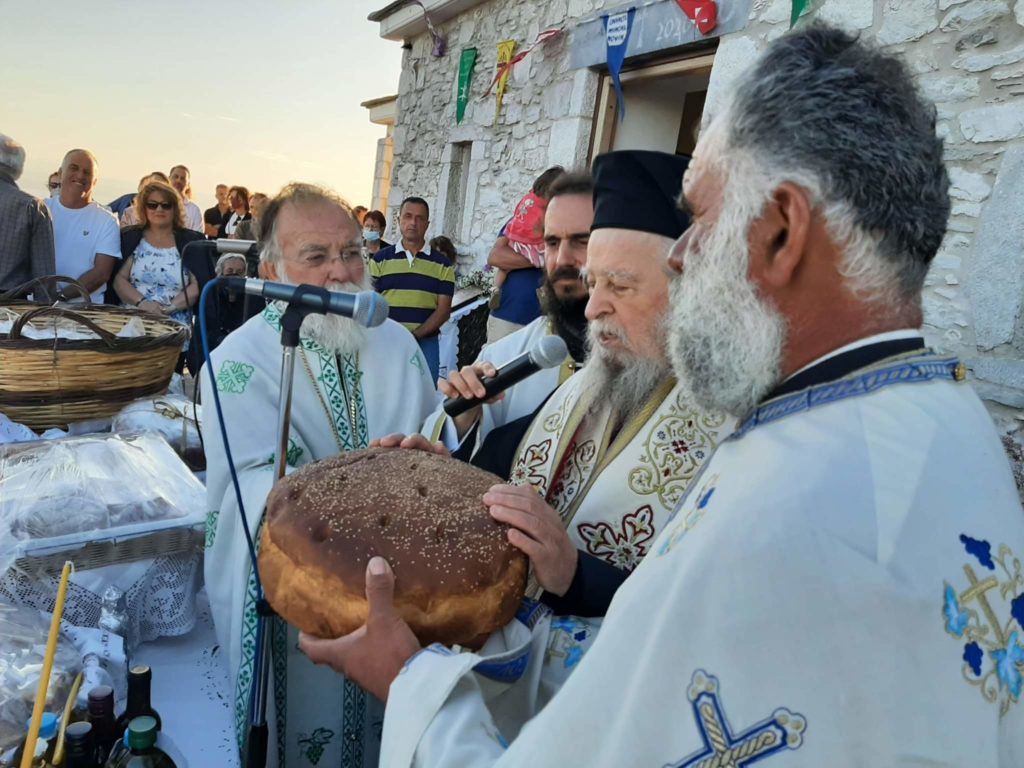 Ο Καρυστίας Σεραφείμ στον Προφήτη Ηλία Καλεντζίου Αλιβερίου