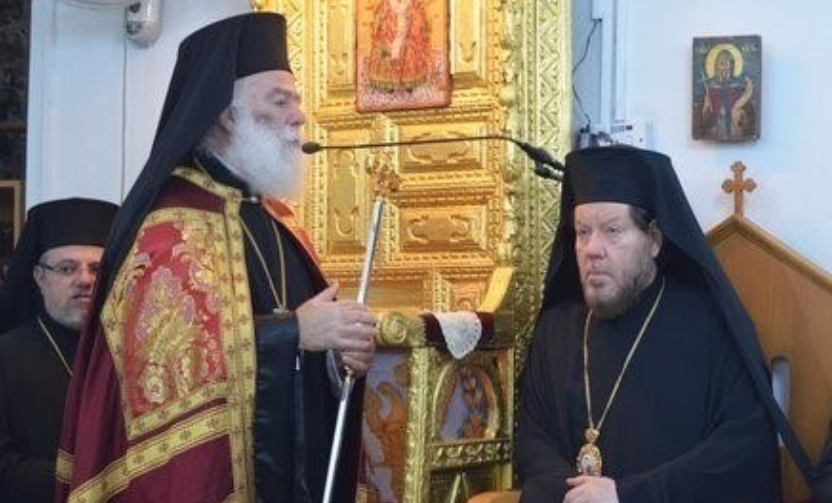 Patriarch of Alexandria Theodoros II officiates at Divine Liturgy at the Patriarchal chapel of St. Theodore