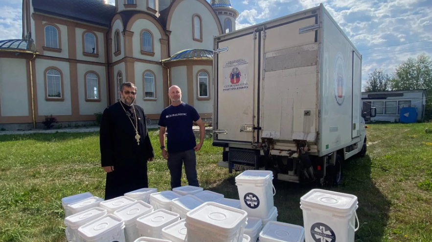 Arhiepiscopia Sucevei și Rădăuților a trimis un nou convoi umanitar în regiunea Cernăuți