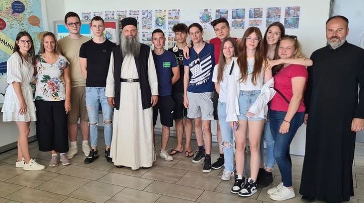 Ο Πατριάρχης Σερβίας στο Ορθόδοξο Γενικό Λύκειο στο Ζάγκρεμπ