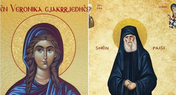 Dëshmorët Prokli e Ilari. Veronika, gjakrrjedhësja. Oshënar Pais Agjioriti