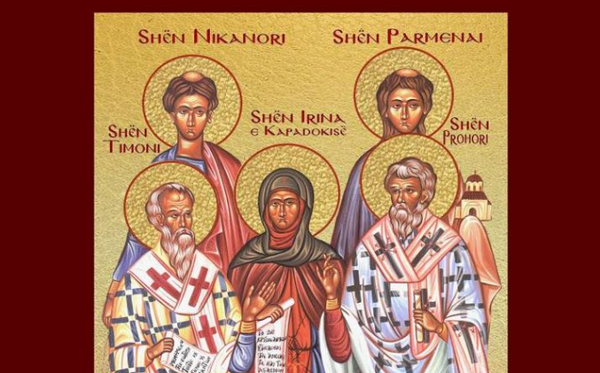 Apostujt e dhjakonët Prohori, Nikanori, Timoni, Parmenai nga të 70 -t.