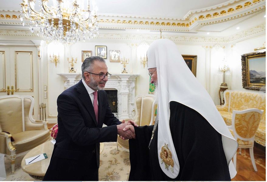 Συνάντηση Πατριάρχη Μόσχας-Πρέσβη Ιορδανίας στη Ρωσία