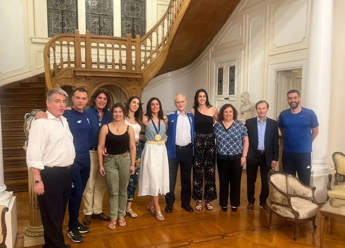 Δεξίωση του Έλληνα Πρέσβη στην Αίγυπτο προς τιμήν της Εθνικής Ομάδας Σπάθης Γυναικών της Ελλάδας