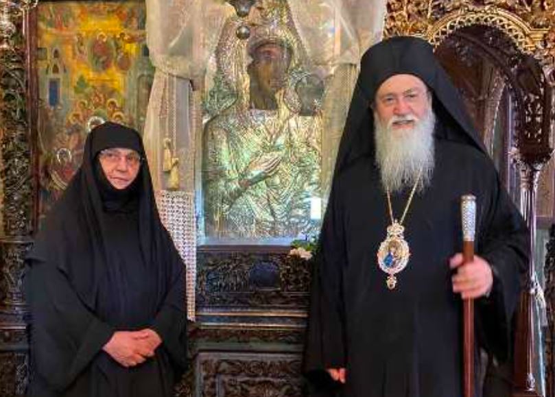 Η μοναχή Ξένη νέα Ηγουμένη της Ιεράς Μονής Παναγίας Φανερωμένης Χιλιομοδίου