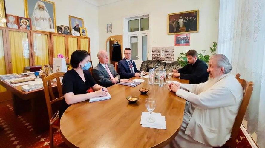 Ο νέος Πρέσβης των ΗΠΑ στη Μολδαβία στον Μητροπολίτη Βεσσαραβίας