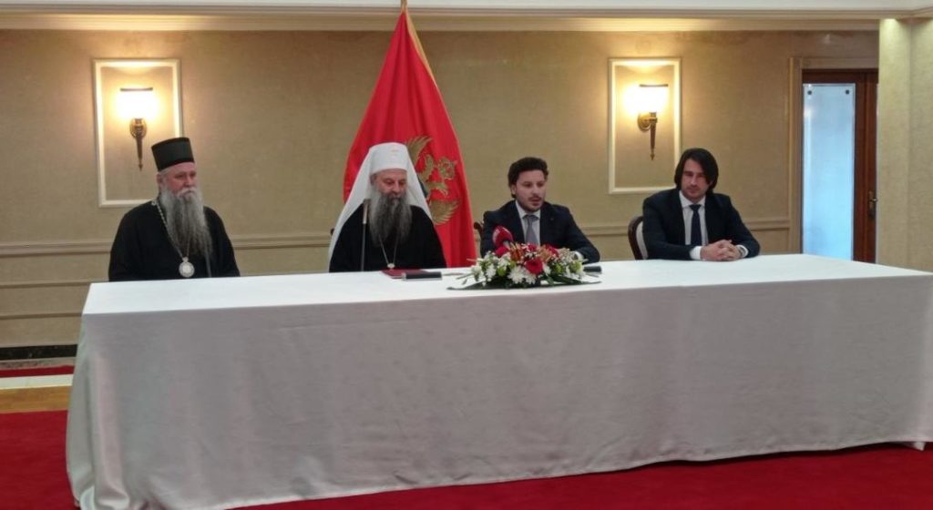 Υπεγράφη η Θεμελιώδης Συμφωνία Πατριαρχείου Σερβίας – Κυβέρνησης Μαυροβουνίου