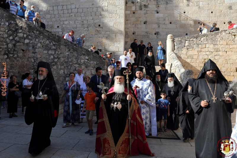 Ο Πατριάρχης Ιεροσολύμων προεξήρξε στην τελετή των Εγκωμίων της Θεοτόκου