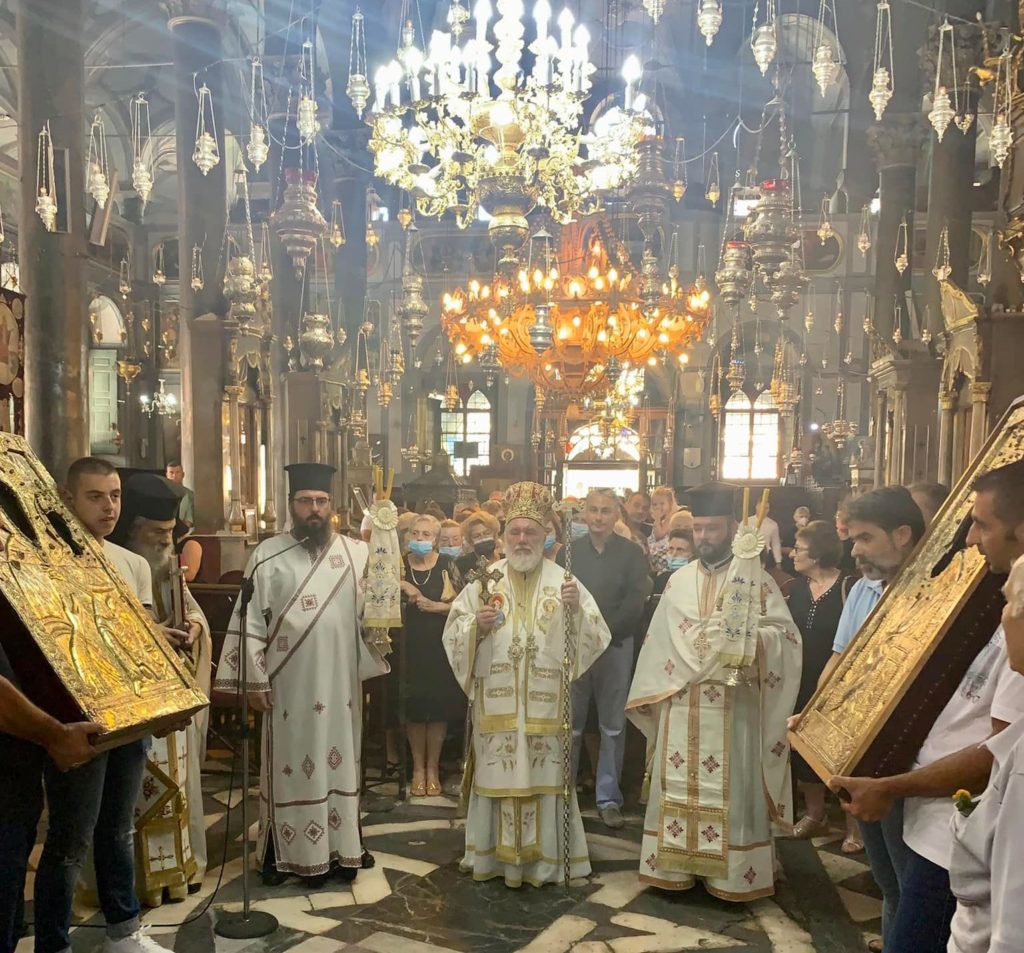 Ο Επίσκοπος Τουλσέας στην Αγιάσο για τη Μεταμόρφωση του Σωτήρος