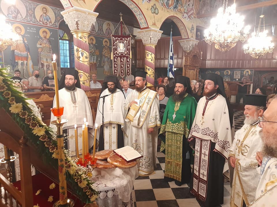 Ο πανηγυρικός εσπερινός του Αγίου Αγαπίου στον Ιερό Ναό Παναγίας Γαλατίστης