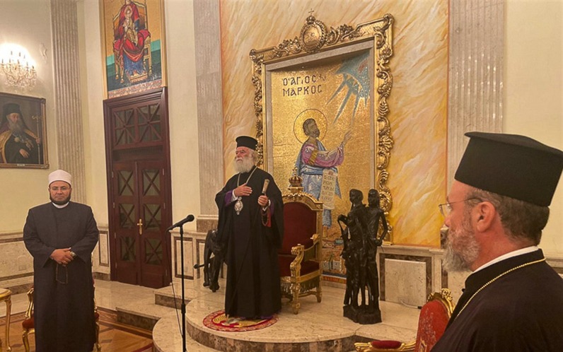 البابا ثيودروس يستقبل أعضاء “حركة التعايش المنسجم للمجتمع المصري”.