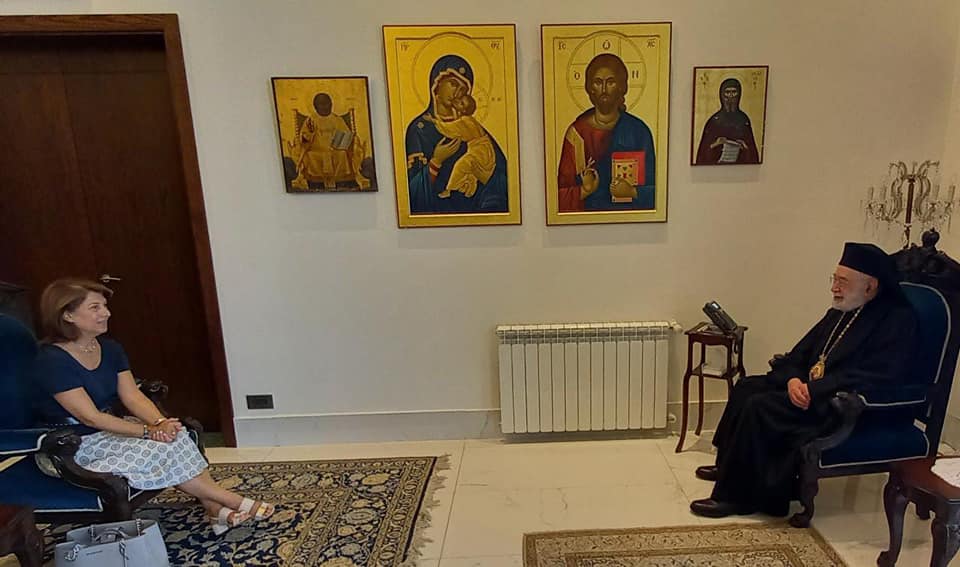 Ο Μητροπολίτης Βηρυτού υποδέχτηκε την Πρέσβη Αικατερίνη Φουντουλάκη