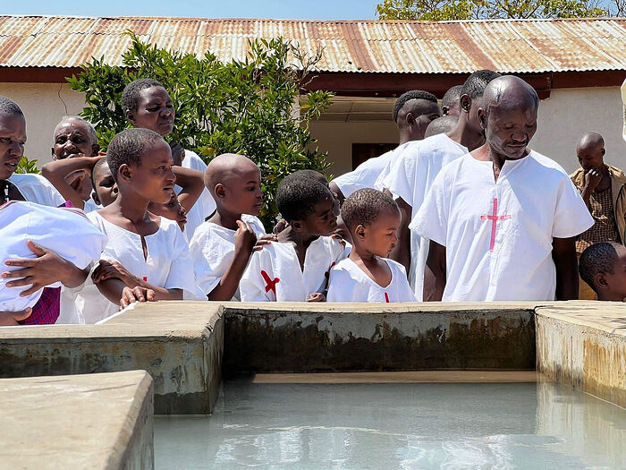 GROUP BAPTISM CELEBRATED IN TANZANIA