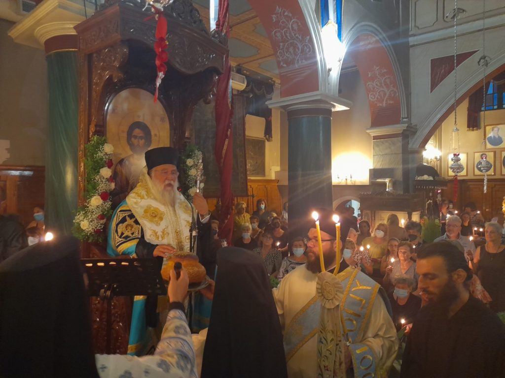 Πανηγυρικός εσπερινός της Κοιμήσεως Θεοτόκου στην Κέρκυρα