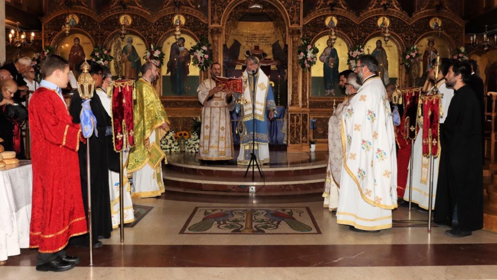 The feast of the Dormition of the Theotokos in Wood Green
