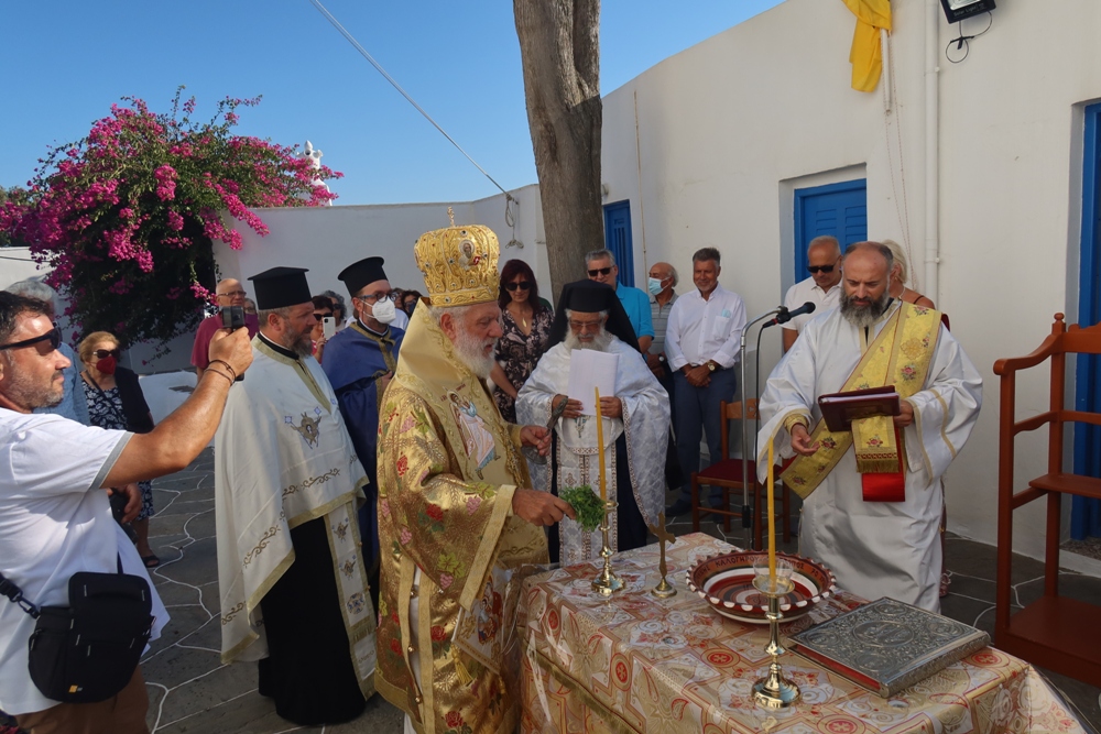 Θυρανοίξια από τον Μητροπολίτη Δωρόθεο Β’ και δοξολογική δέηση στη Σίφνο