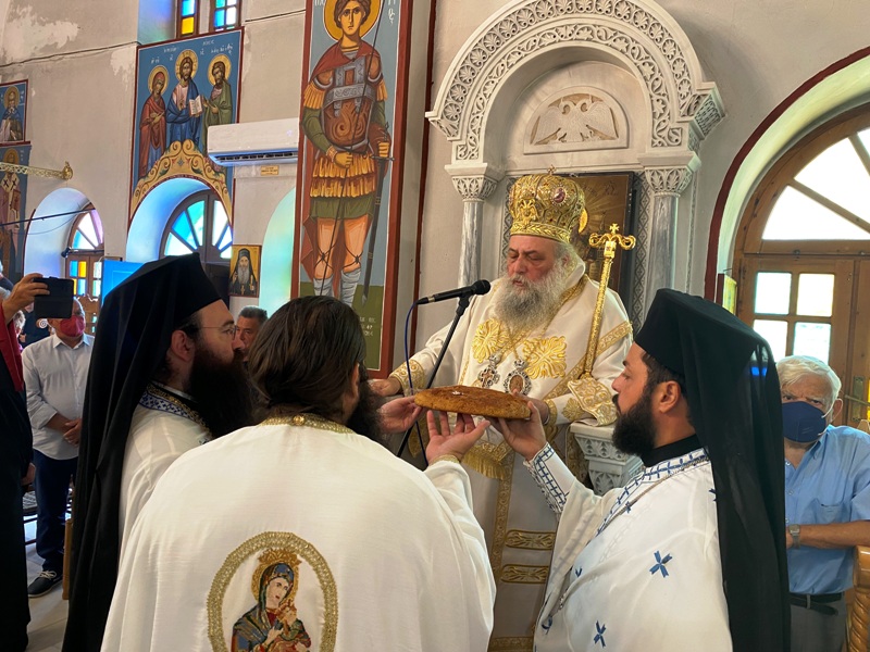 Η εορτή της Αποτομής της Τιμίας Κεφαλής του Προδρόμου στον Απόλλωνα της Νάξου (ΦΩΤΟ)