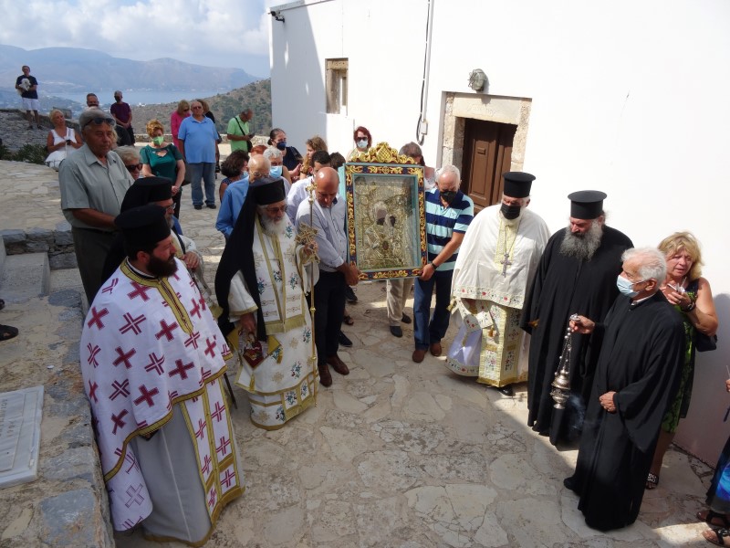 Απόδοση της Κοιμήσεως της Θεοτόκου στην Παναγία του Κάστρου Λέρου