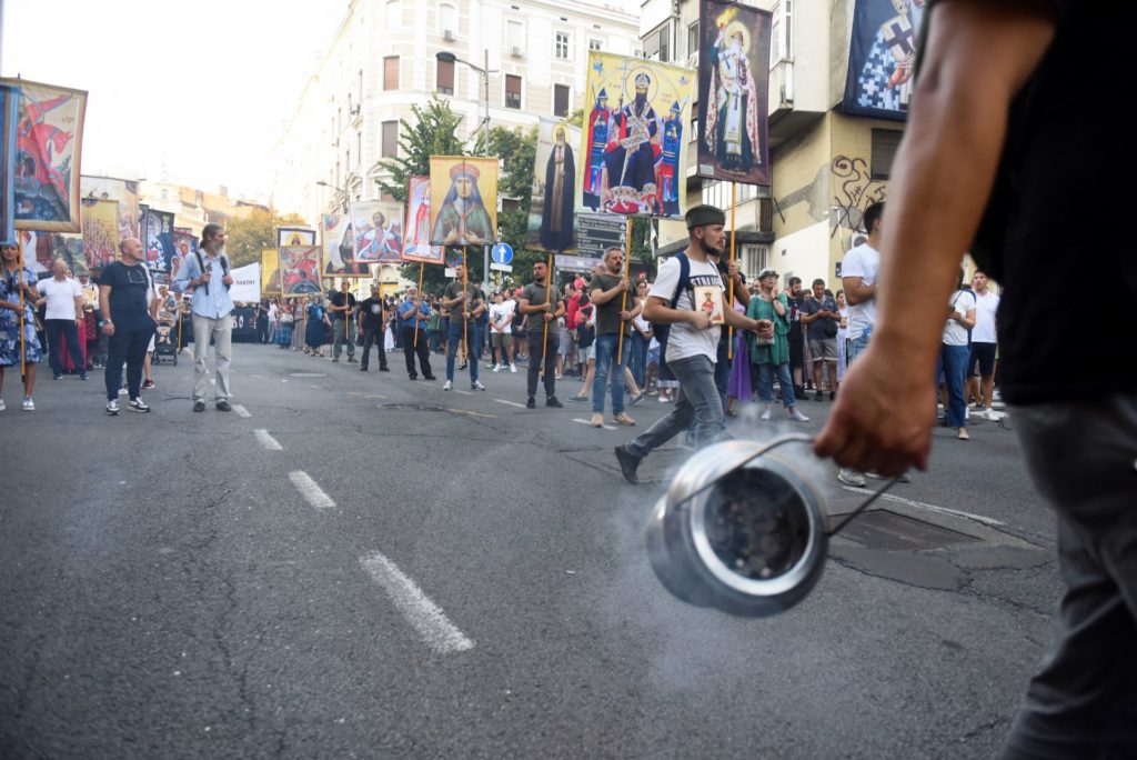 Large protest rally in Belgrade against holding of so-called ‘Europride’ event; Serbian president said latter cancelled