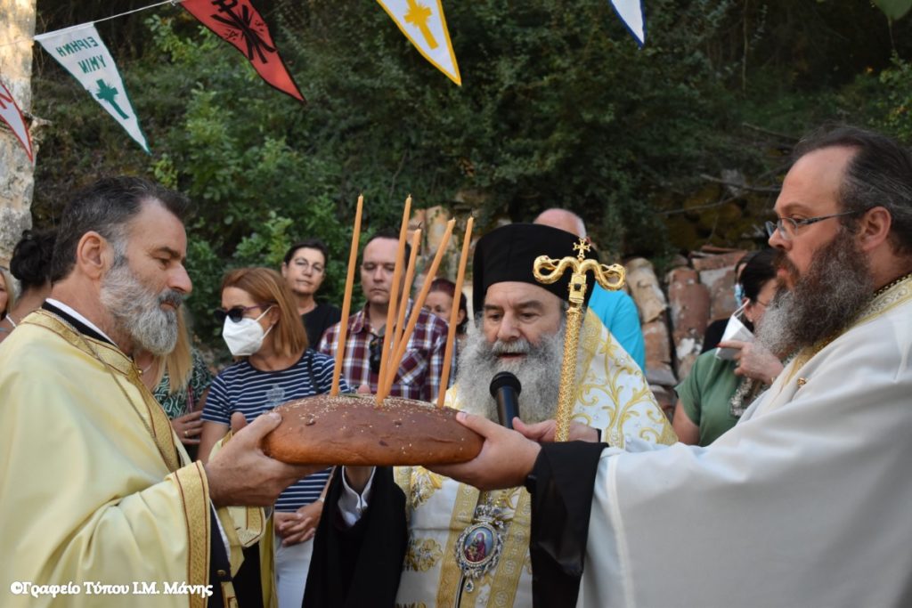 Ο Μητροπολίτης Μάνης στην εορτή της Παναγίας Φανερωμένης Χελμού Ταϋγέτου