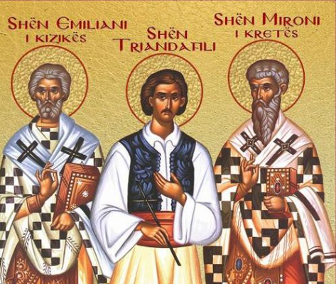 Omologjet Emiliani i Kizikës. Mironi i Kretës. Dëshmor i ri Triandafili