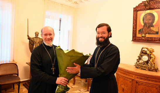 Сотрудники Отдела внешних церковных связей поздравили своего председателя с днем тезоименитства