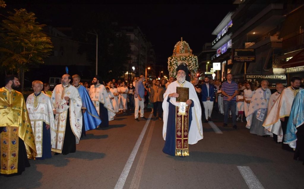 Εσπερινός Κοιμήσεως της Θεοτόκου στις Αχαρνές