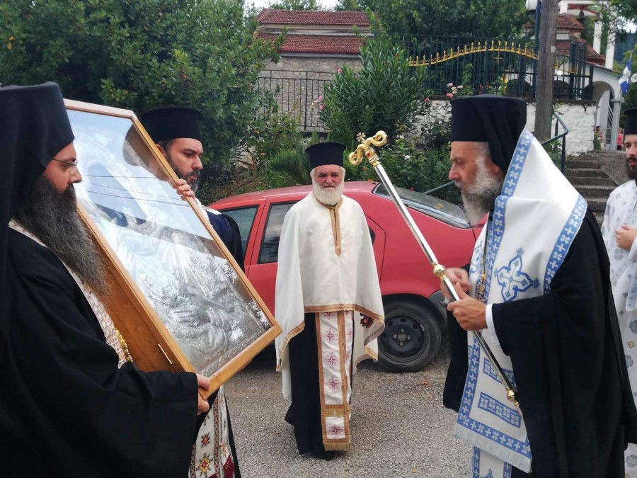 Υποδοχή Παναγίας Γλυκοφιλούσης – Ελεούσης στη Λοξάδα