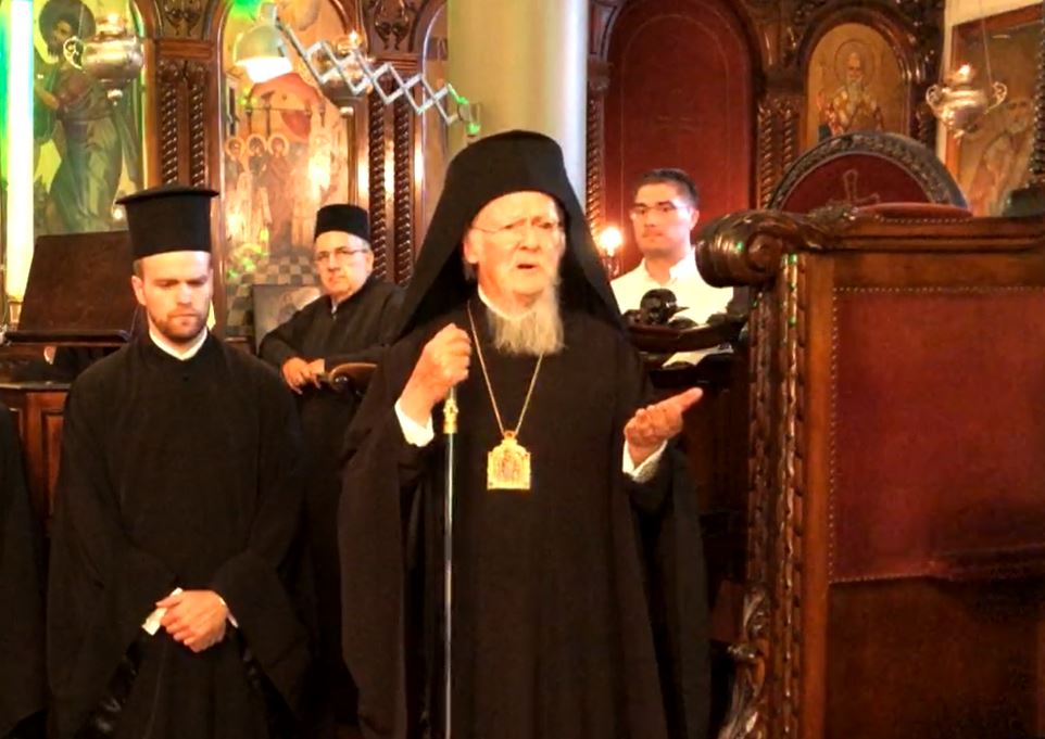 Ο Οικουμενικός Πατριάρχης στην Παράκληση στην Παναγία Εξ Μαρμάρων