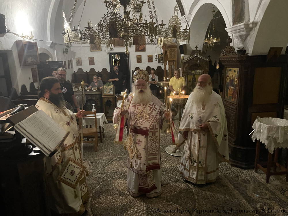 Αγρυπνία στη μνήμη του Οσίου Ιωσήφ του Γεροντογιάννη στην Ιερά Μονή Καψά Σητείας