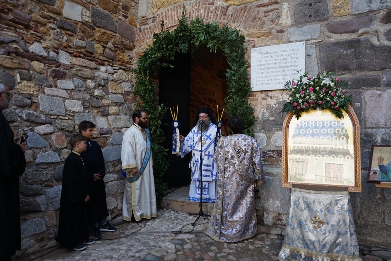 Ο  Μητροπολίτης Χίου στον εορτασμό της Συνάξεως πάντων των εν Χίω Αγίων
