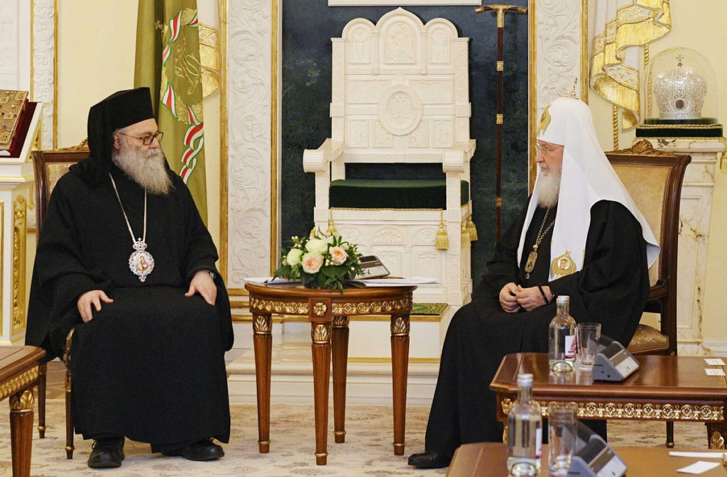 Патриаршее поздравление Предстоятелю Антиохийской Православной Церкви с тезоименитством