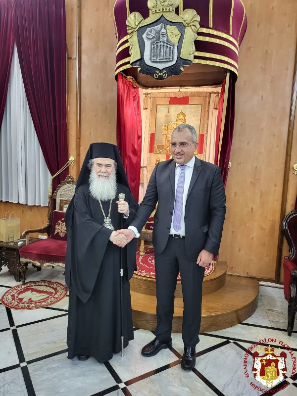THE MINISTER OF HEALTH OF CYPRUS VISITS THE PATRIARCHΑΤΕ