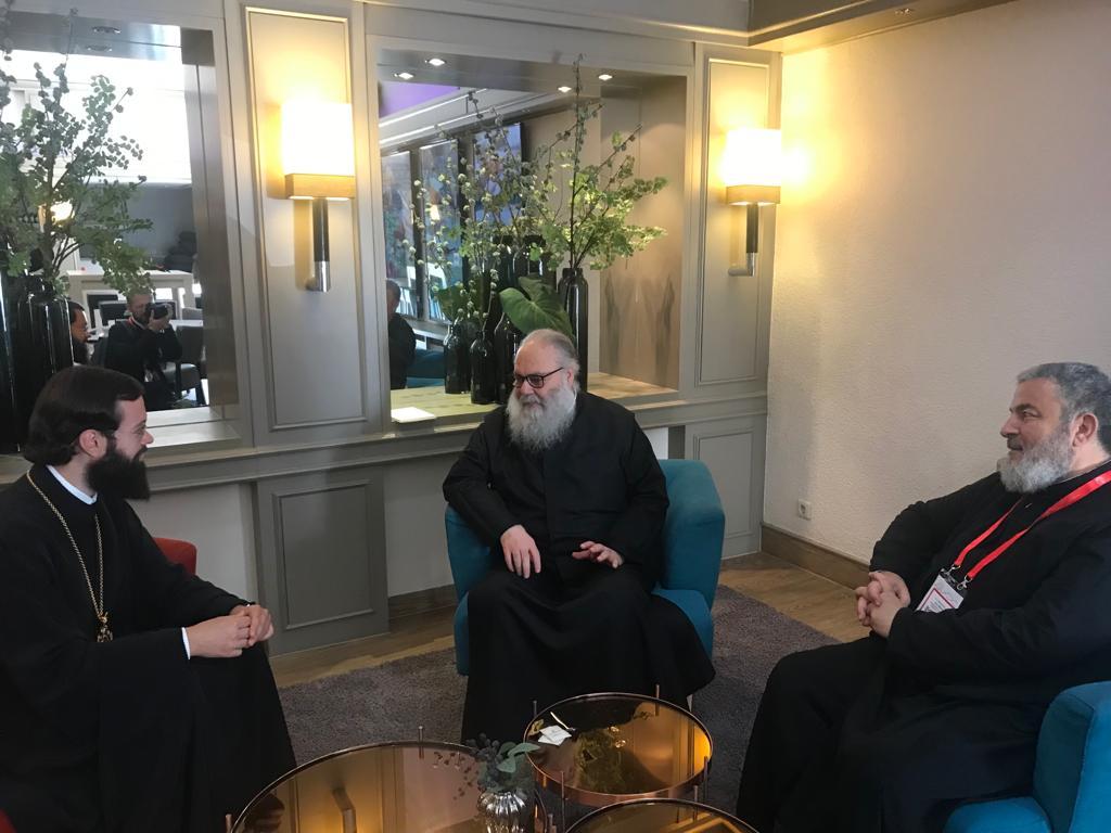 ‎البطريرك يوحنا العاشر يلتقي رئيس قسم العلاقات الخارجية