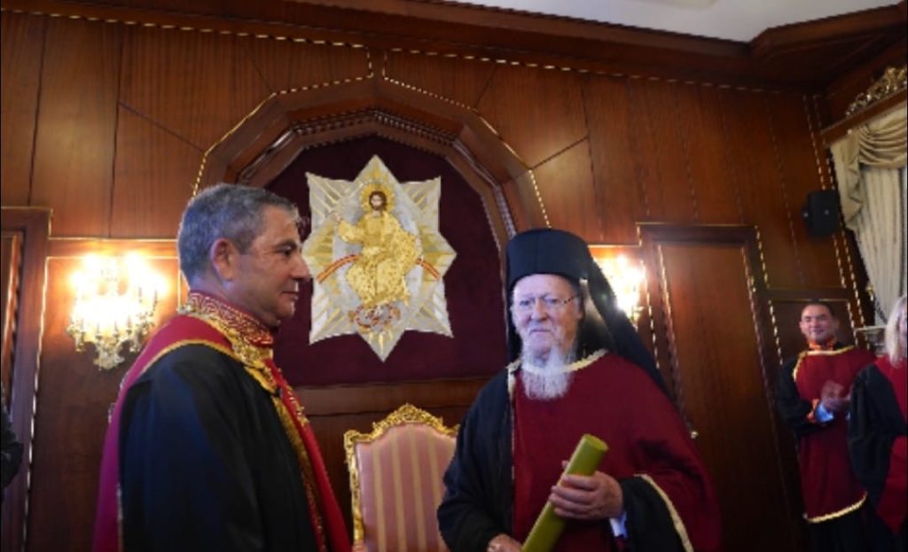 دكتورة فخرية لقداسة البطريرك المسكوني من جامعة قبرص