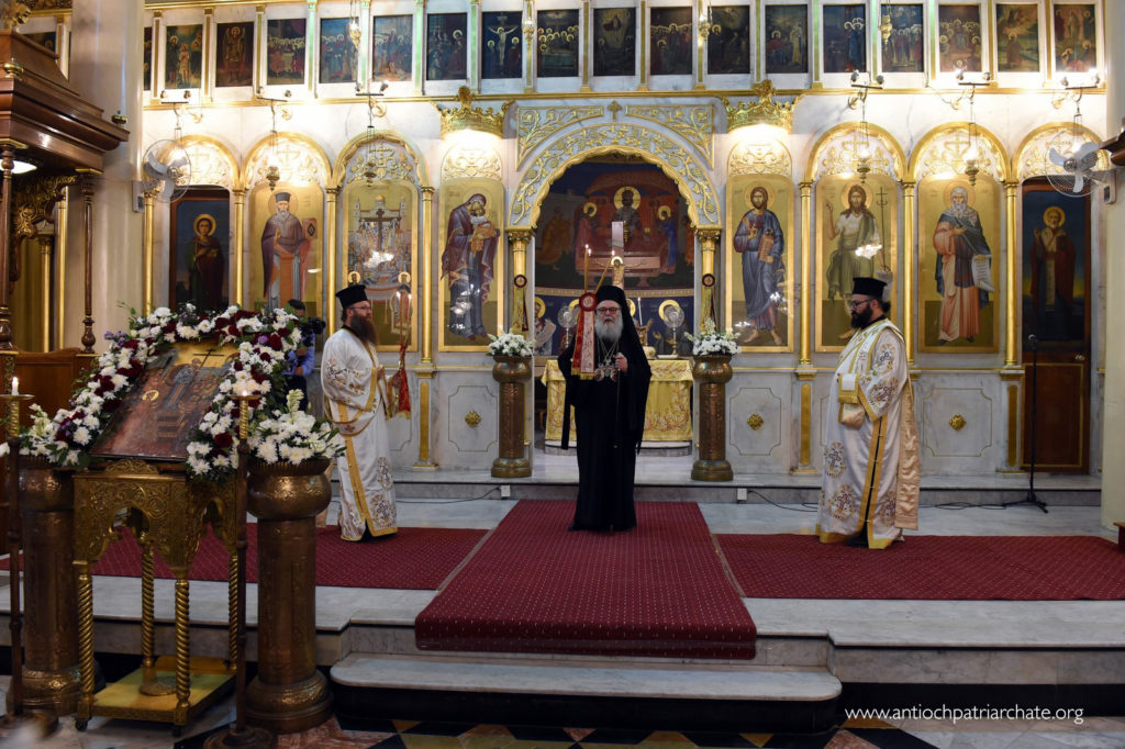 البطريرك يوحنّا العاشر يترأس عيد رفع الصليب. دمشق، ١٣ أيلول ٢٠٢٢