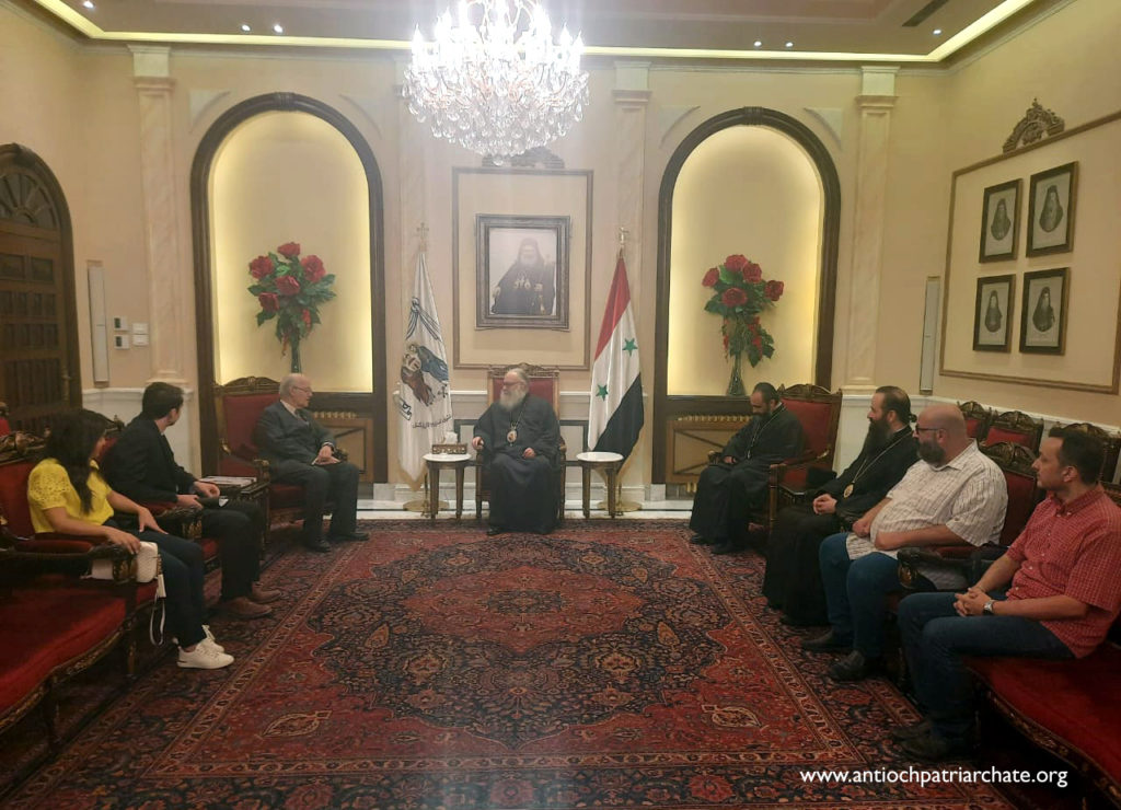 البطريرك يوحنا العاشر يستقبل الرئيس العام التنفيذي لجمعية عون